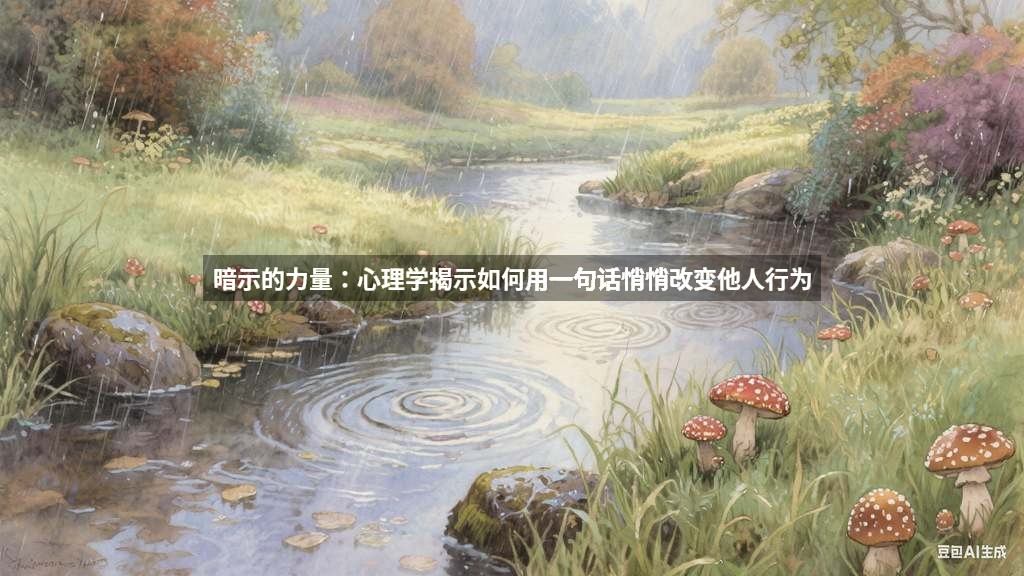 暗示的力量：心理学揭示如何用一句话悄悄改变他人行为