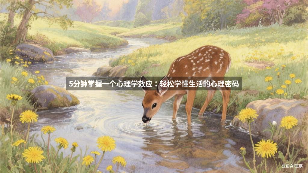 5分钟掌握一个心理学效应：轻松学懂生活的心理密码