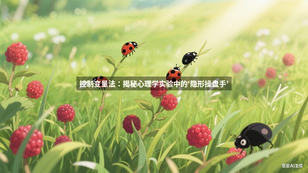 控制变量法：揭秘心理学实验中的‘隐形操盘手’