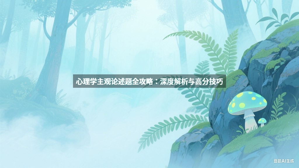 心理学主观论述题全攻略：深度解析与高分技巧