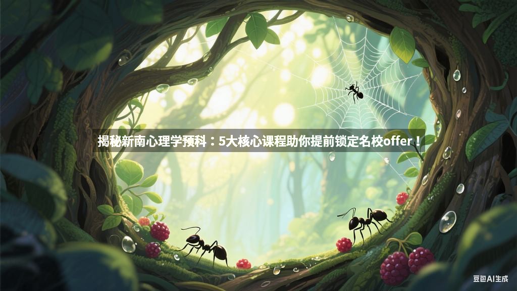 揭秘新南心理学预科：5大核心课程助你提前锁定名校offer！