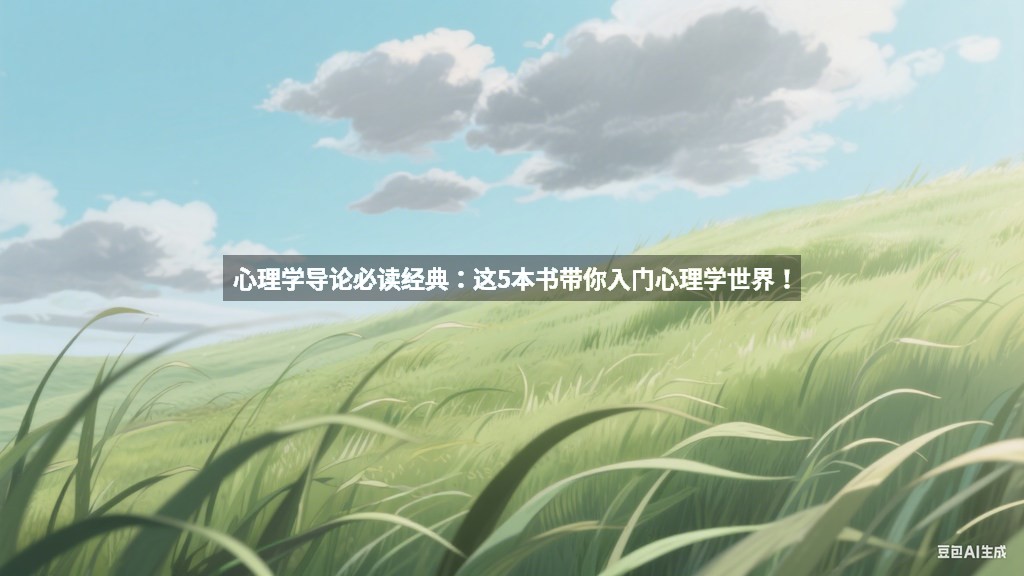 心理学导论必读经典：这5本书带你入门心理学世界！