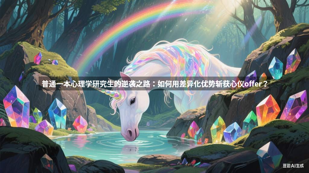 普通一本心理学研究生的逆袭之路：如何用差异化优势斩获心仪offer？