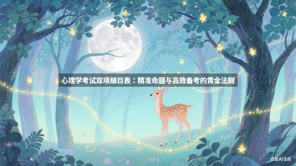 心理学考试双项细目表：精准命题与高效备考的黄金法则