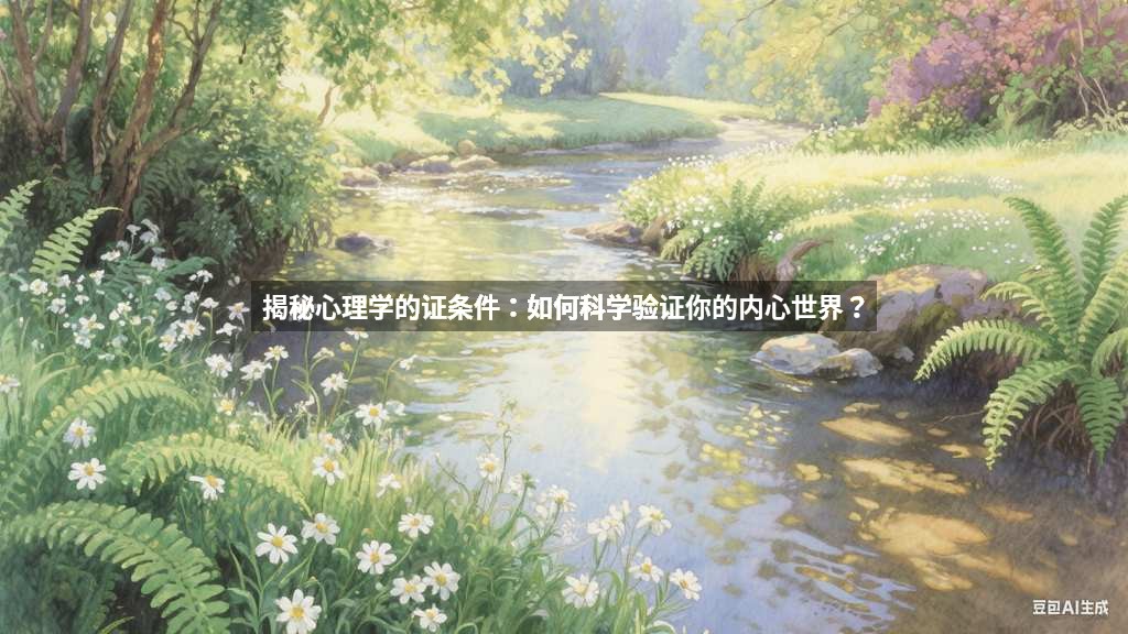 揭秘心理学的证条件：如何科学验证你的内心世界？