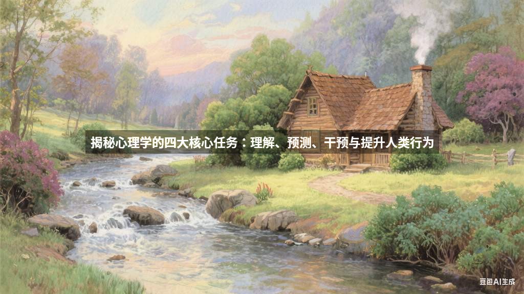 揭秘心理学的四大核心任务：理解、预测、干预与提升人类行为