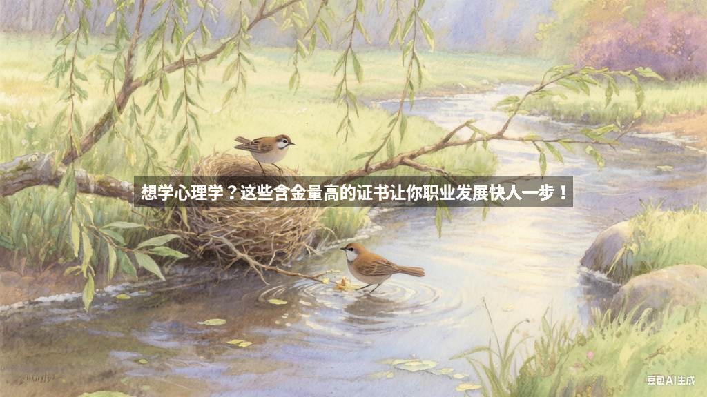想学心理学？这些含金量高的证书让你职业发展快人一步！