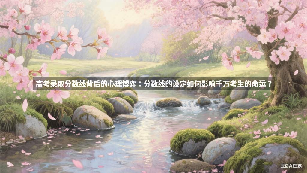 高考录取分数线背后的心理博弈：分数线的设定如何影响千万考生的命运？