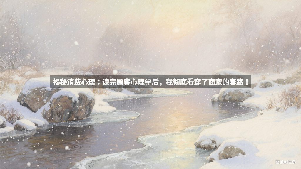 揭秘消费心理：读完顾客心理学后，我彻底看穿了商家的套路！
