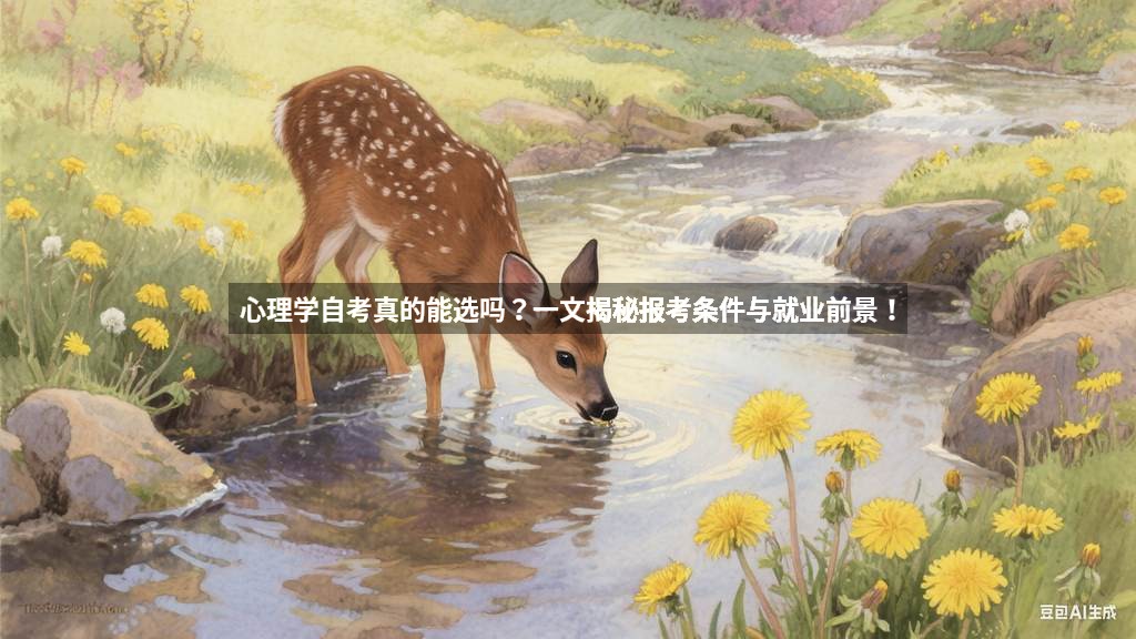 心理学自考真的能选吗？一文揭秘报考条件与就业前景！