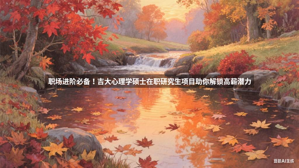 职场进阶必备！吉大心理学硕士在职研究生项目助你解锁高薪潜力