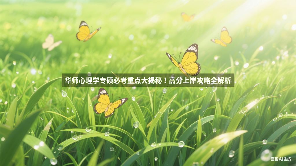 华师心理学专硕必考重点大揭秘！高分上岸攻略全解析