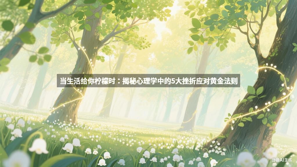 当生活给你柠檬时：揭秘心理学中的5大挫折应对黄金法则