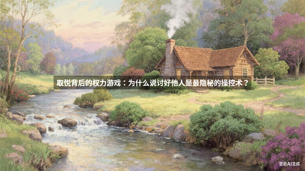 取悦背后的权力游戏：为什么说讨好他人是最隐秘的操控术？