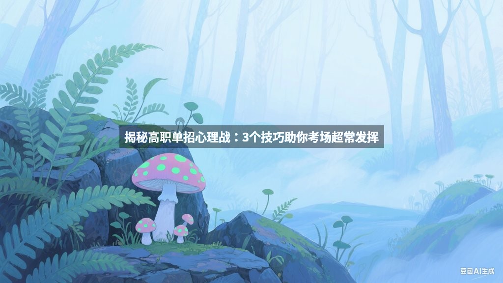 揭秘高职单招心理战：3个技巧助你考场超常发挥