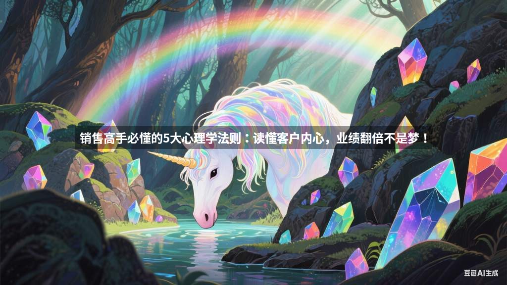 销售高手必懂的5大心理学法则：读懂客户内心，业绩翻倍不是梦！