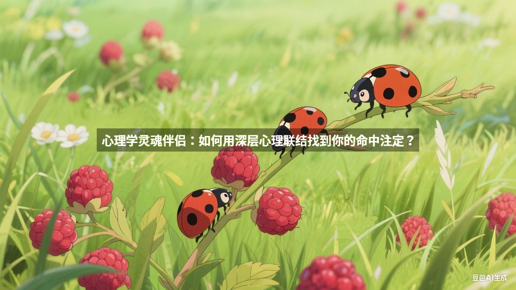 心理学灵魂伴侣：如何用深层心理联结找到你的命中注定？