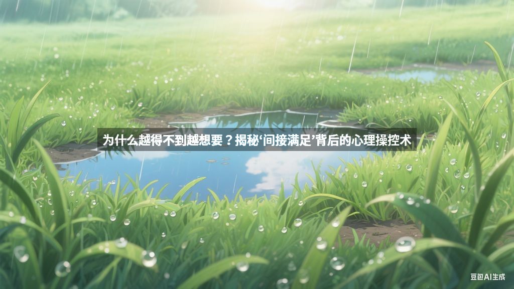为什么越得不到越想要？揭秘‘间接满足’背后的心理操控术