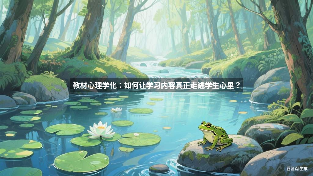 教材心理学化：如何让学习内容真正走进学生心里？