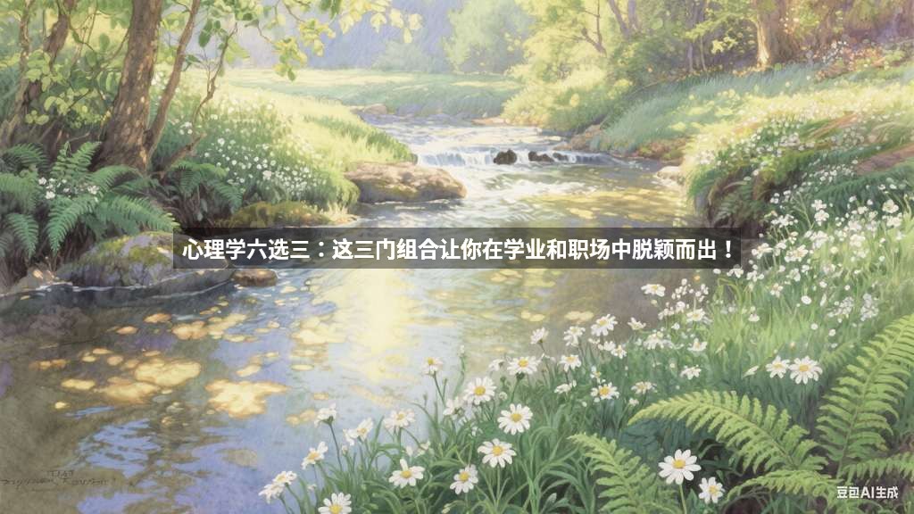 心理学六选三：这三门组合让你在学业和职场中脱颖而出！