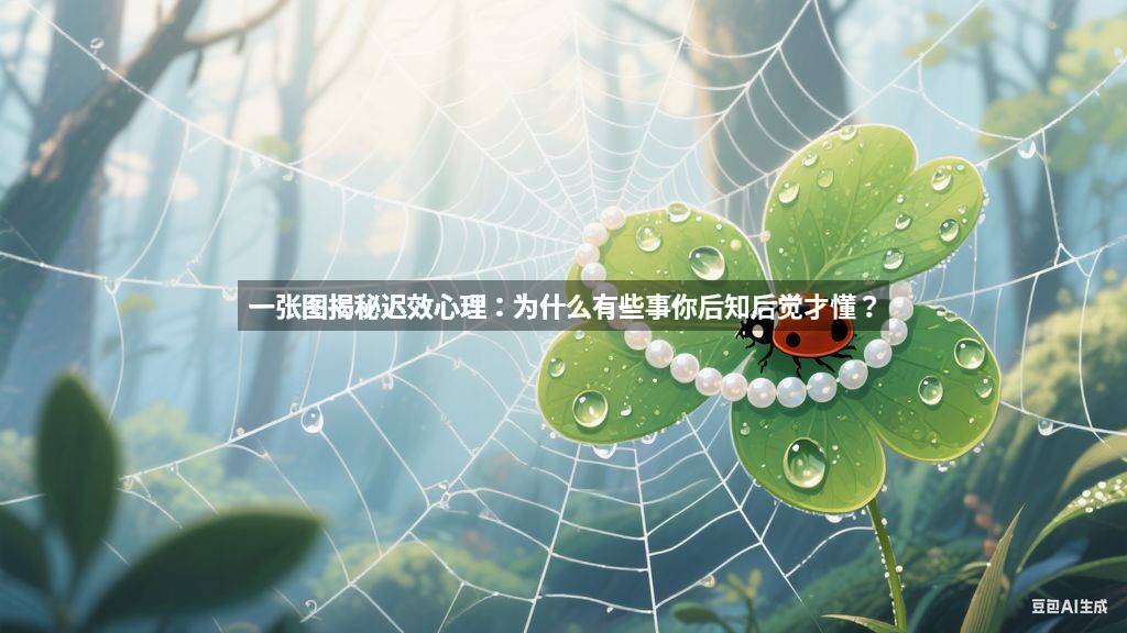一张图揭秘迟效心理：为什么有些事你后知后觉才懂？