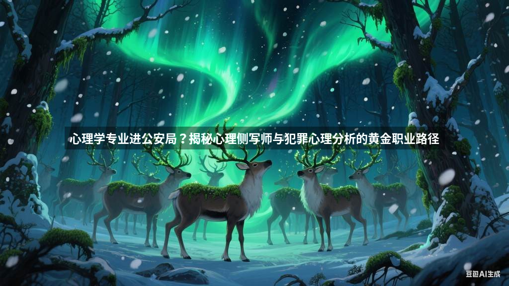 心理学专业进公安局？揭秘心理侧写师与犯罪心理分析的黄金职业路径