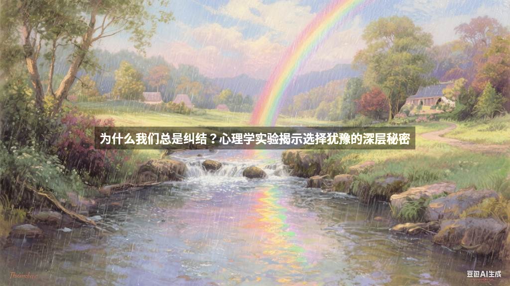 为什么我们总是纠结？心理学实验揭示选择犹豫的深层秘密