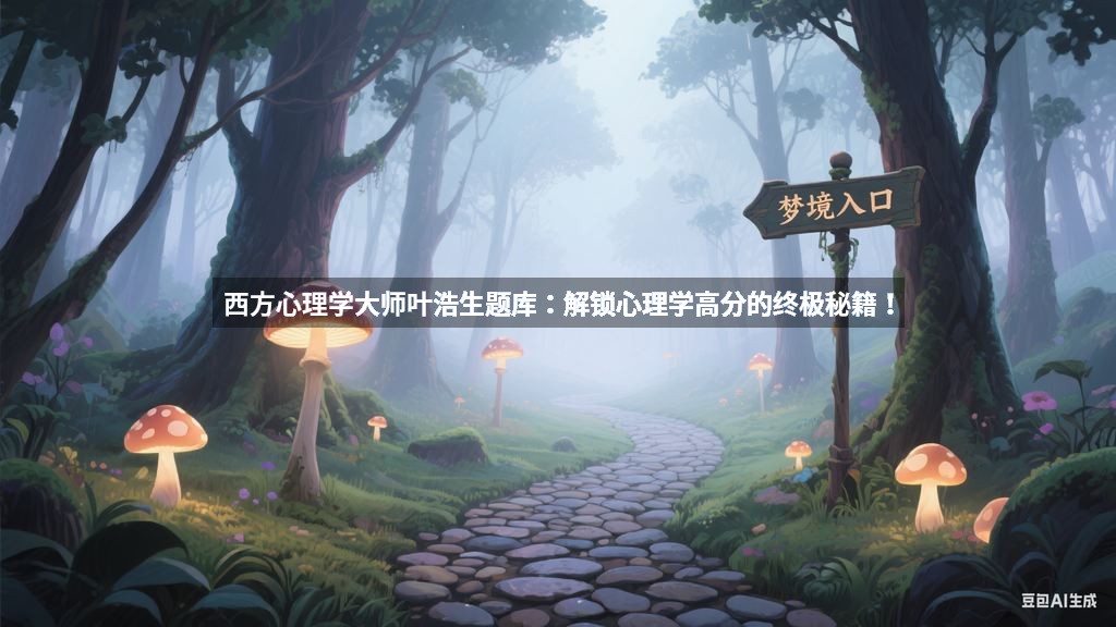 西方心理学大师叶浩生题库：解锁心理学高分的终极秘籍！