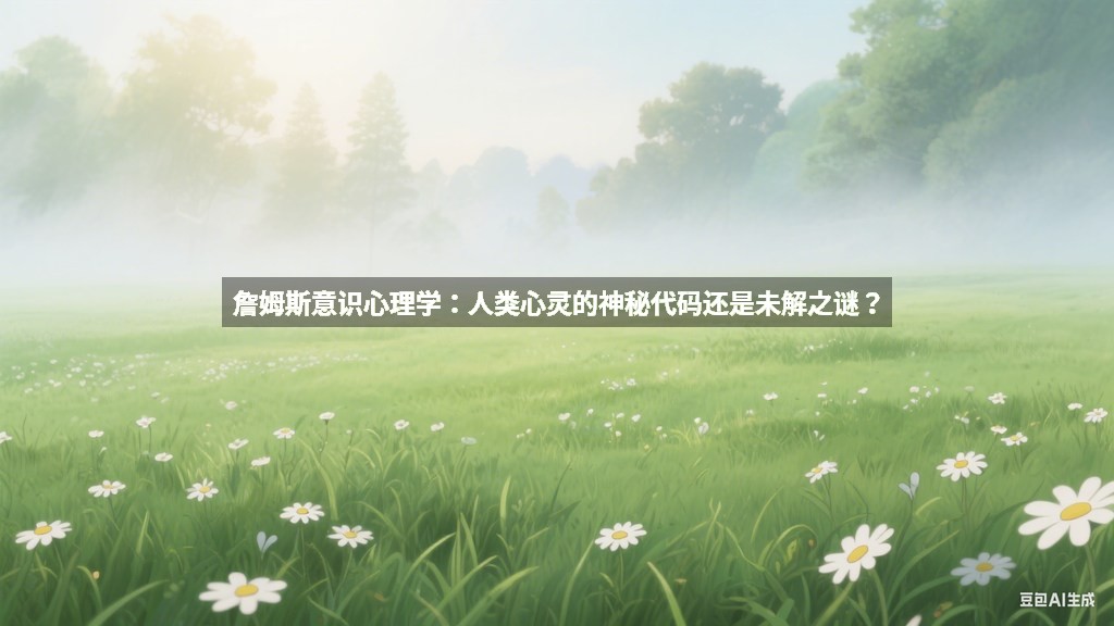 詹姆斯意识心理学：人类心灵的神秘代码还是未解之谜？