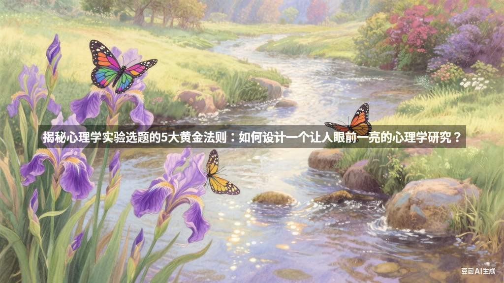 揭秘心理学实验选题的5大黄金法则：如何设计一个让人眼前一亮的心理学研究？