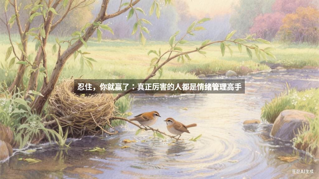 忍住，你就赢了：真正厉害的人都是情绪管理高手