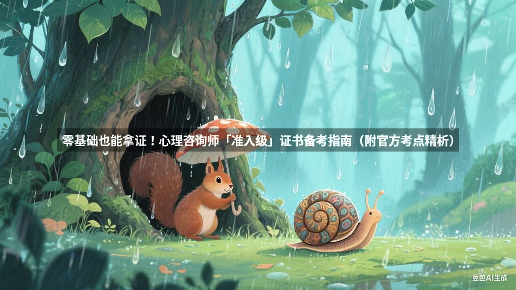 零基础也能拿证！心理咨询师「准入级」证书备考指南（附官方考点精析）