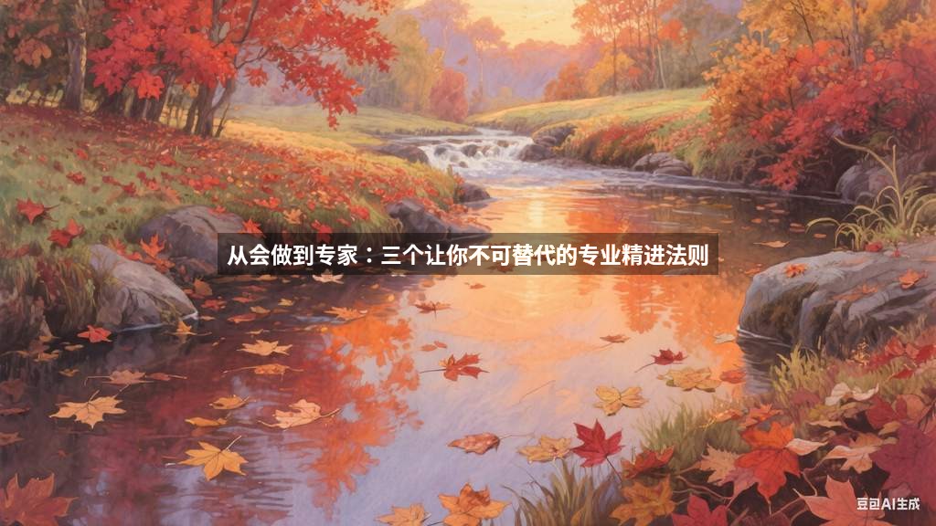 从会做到专家：三个让你不可替代的专业精进法则