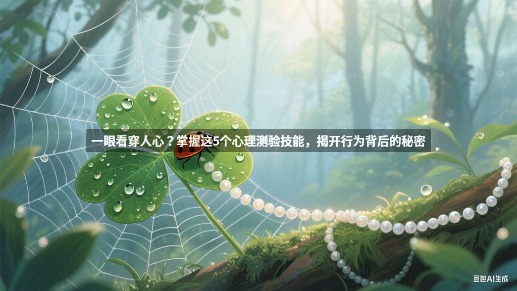 一眼看穿人心？掌握这5个心理测验技能，揭开行为背后的秘密