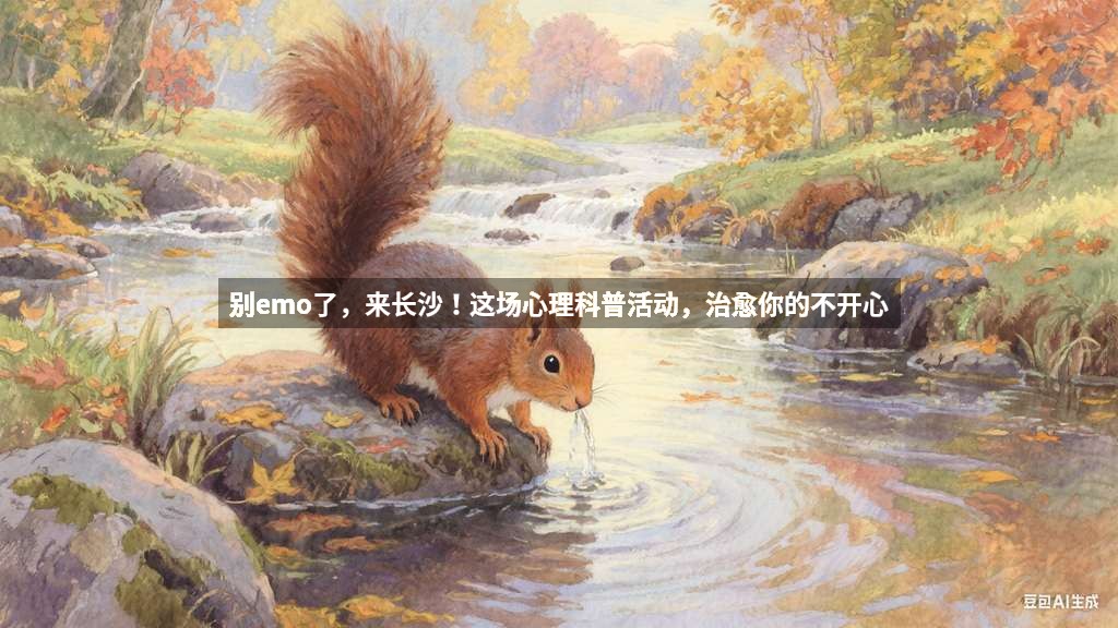 别emo了，来长沙！这场心理科普活动，治愈你的不开心