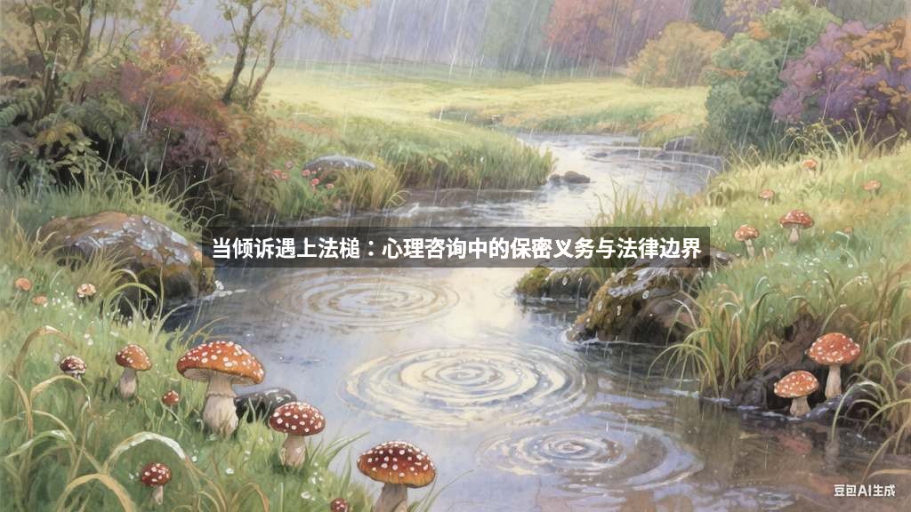 当倾诉遇上法槌：心理咨询中的保密义务与法律边界
