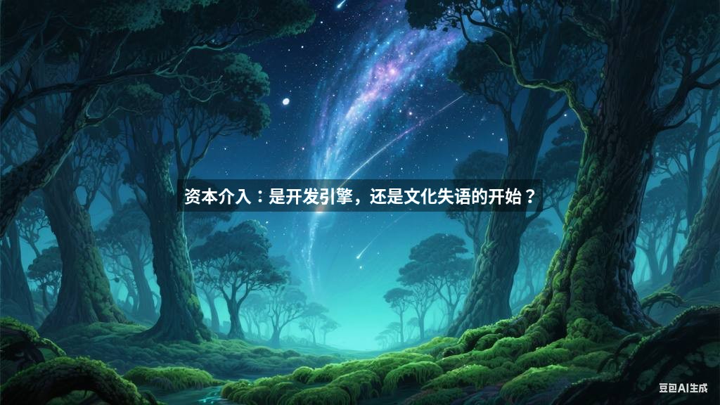 资本介入：是开发引擎，还是文化失语的开始？
