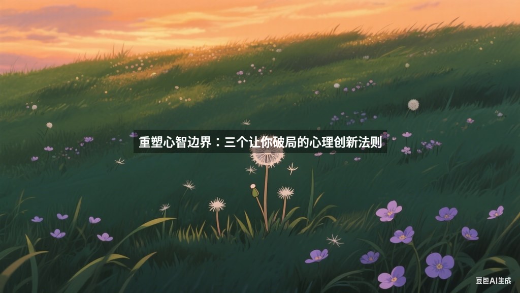 重塑心智边界：三个让你破局的心理创新法则