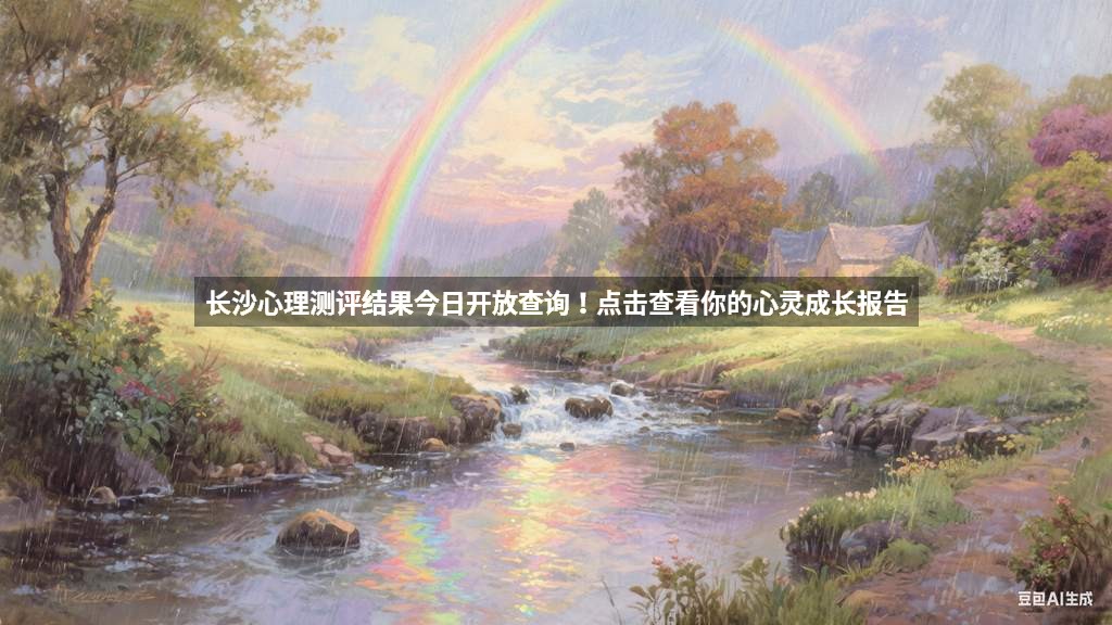 长沙心理测评结果今日开放查询！点击查看你的心灵成长报告