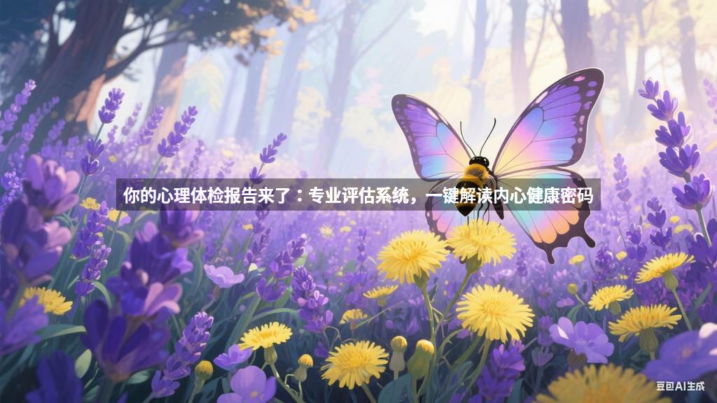 你的心理体检报告来了：专业评估系统，一键解读内心健康密码