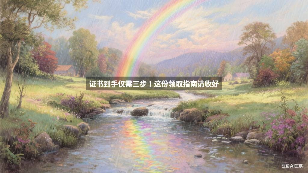 证书到手仅需三步！这份领取指南请收好
