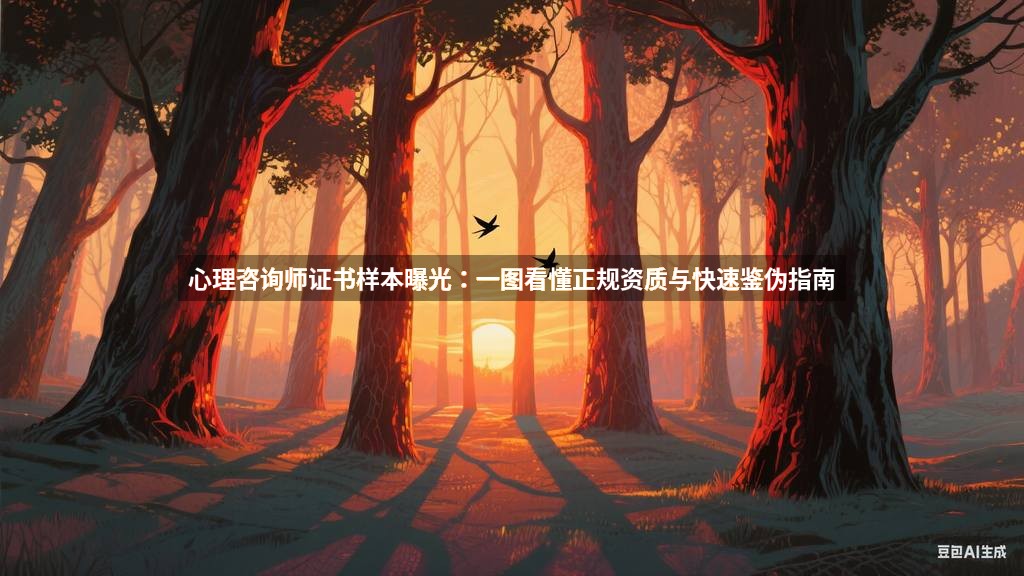 心理咨询师证书样本曝光：一图看懂正规资质与快速鉴伪指南