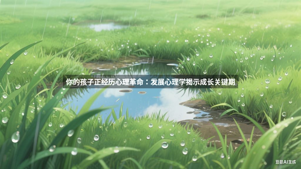 你的孩子正经历心理革命：发展心理学揭示成长关键期