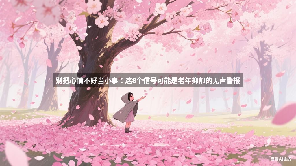 别把心情不好当小事：这8个信号可能是老年抑郁的无声警报