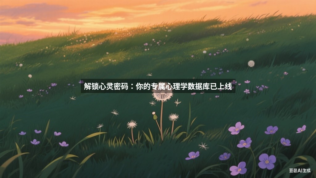 解锁心灵密码：你的专属心理学数据库已上线